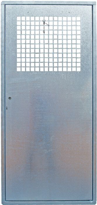 Puerta metálica para instalaciones eléctricas